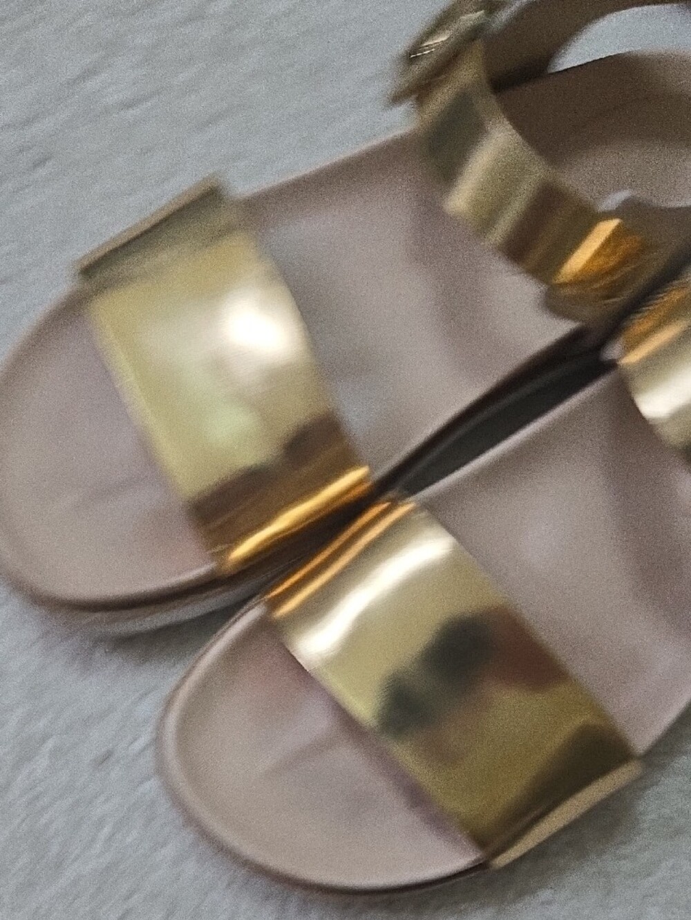 Etienne Aigner Gold Band Sandal - Picture 8 of 9